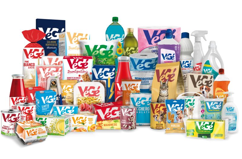 Prodotti del Gruppo Vegé GDO (Grande Distribuzione Organizzata)