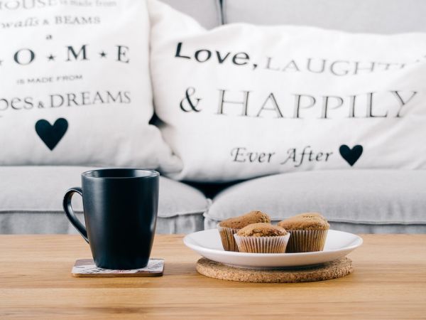 Cupcake e tazza di caffè