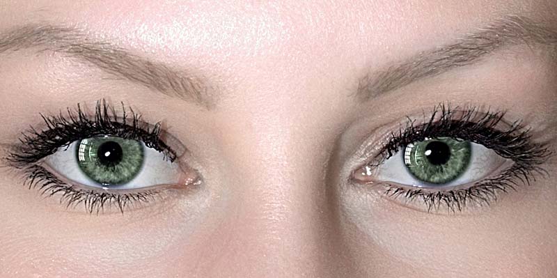 Occhi verdi con eye liner
