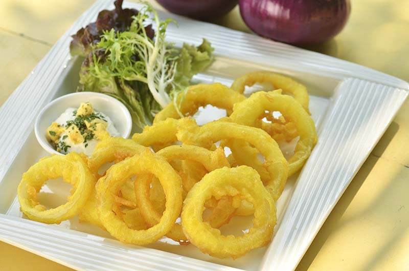 Frittura di anelli di calamari 