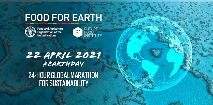 Banner Food for Earth maratona globale per la sostenibilità