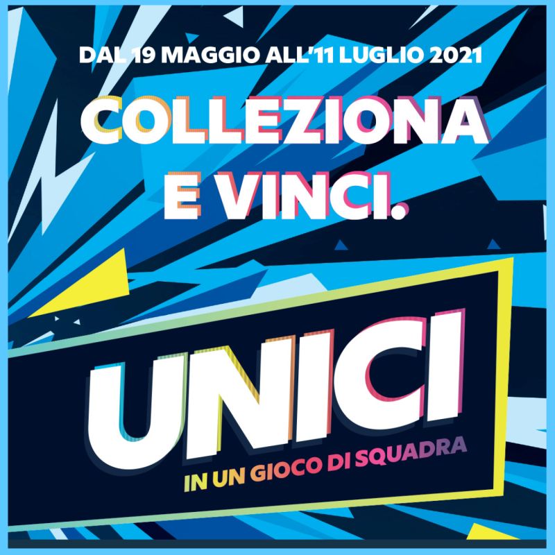 Concorso Unici in un gioco di squadra colleziona e vinci figurine Panini