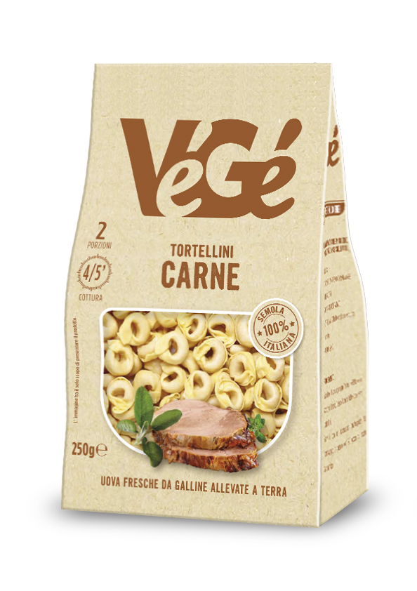 Pasta fresca tortellini con carne Vegé GDO (Grande Distribuzione Organizzata)