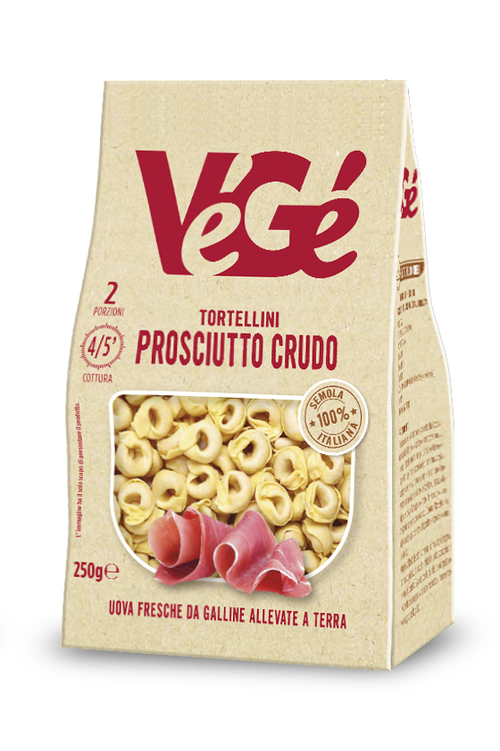 Pasta fresca tortellini con prosciutto crudo Vegé GDO (Grande Distribuzione Organizzata)