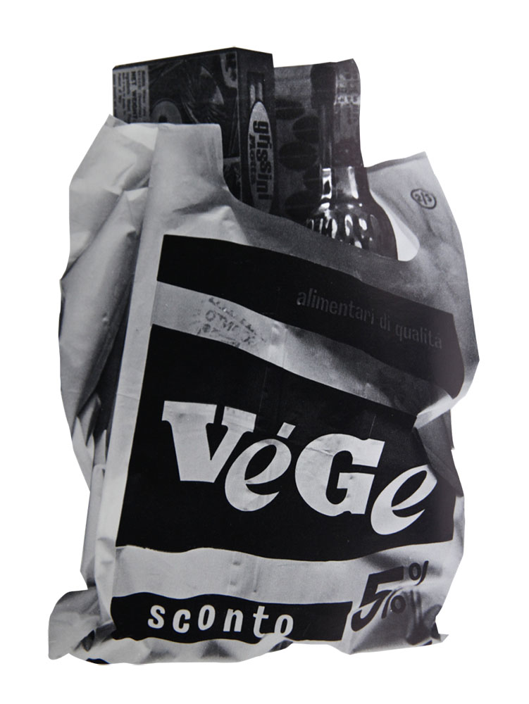 Storia dei prodotti Vegé busta della spesa