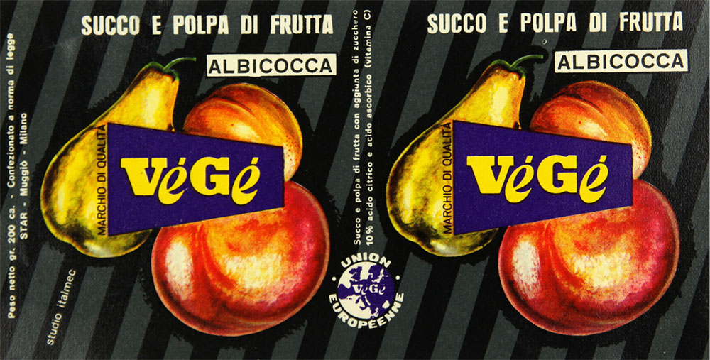 Storia dei prodotti Vegé succo di frutta albicocca