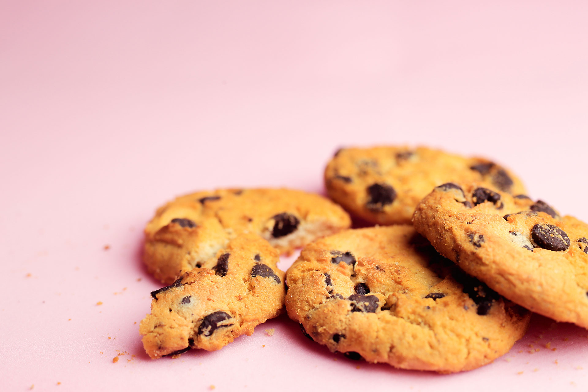 Biscotti con gocce di cioccolato