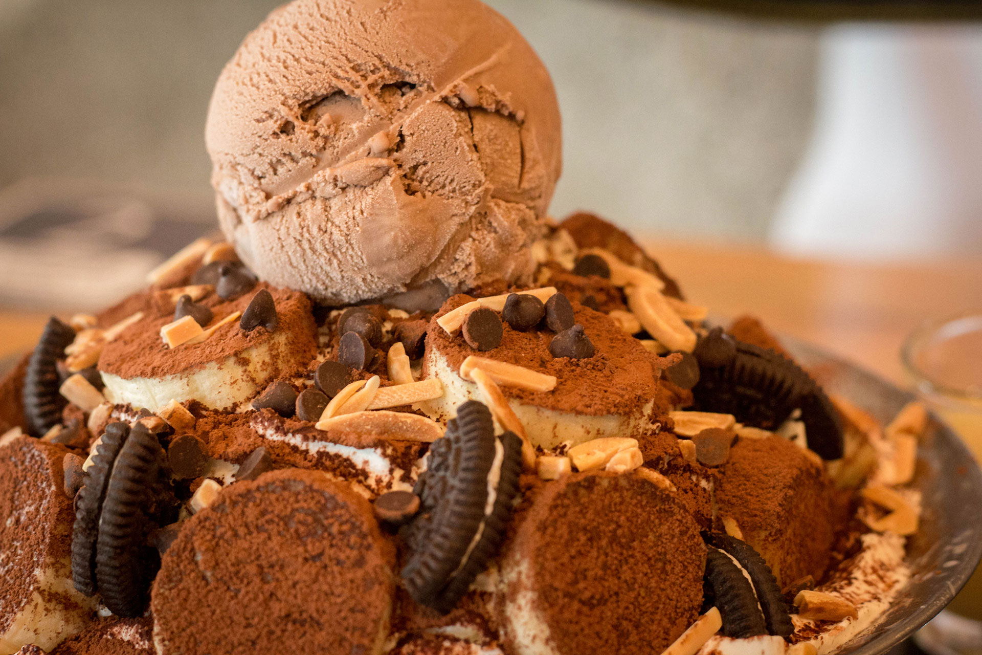 Gelato con biscotti