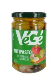 Antipasto di verdure sottolio in vasetto di vetro Vegé GDO (Grande Distribuzione Organizzata)