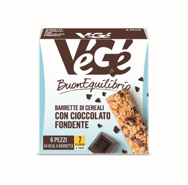 Barrette di cereali con cioccolato fondente Vegé GDO (Grande Distribuzione Organizzata)