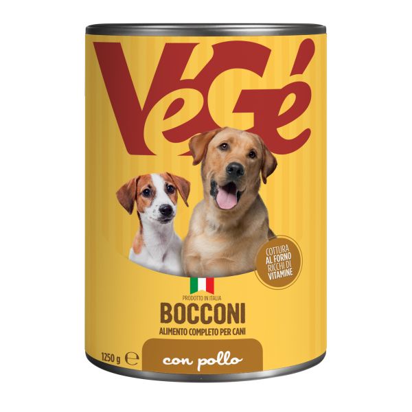 Bocconi con pollo per cani 1250 g Vegé GDO (Grande Distribuzione Organizzata)