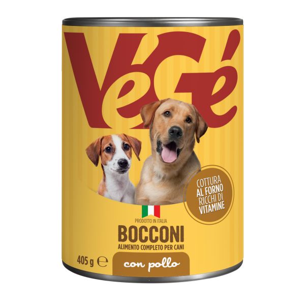 Bocconi con pollo per cani 405 g Vegé GDO (Grande Distribuzione Organizzata)