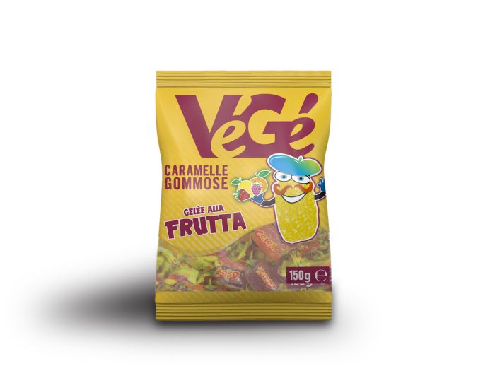 Caramelle gommose gelèe alla frutta Vegé GDO (Grande Distribuzione Organizzata)
