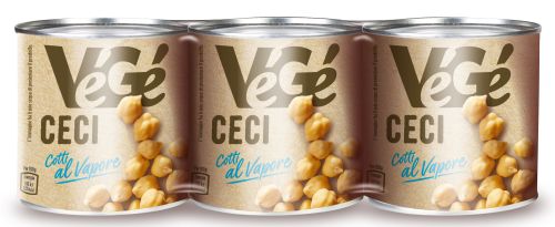 Ceci cotti al vapore Vegé GDO (Grande Distribuzione Organizzata)