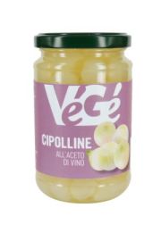 Cipolline all'aceto di vino in vasetto di vetro Vegé GDO (Grande Distribuzione Organizzata)