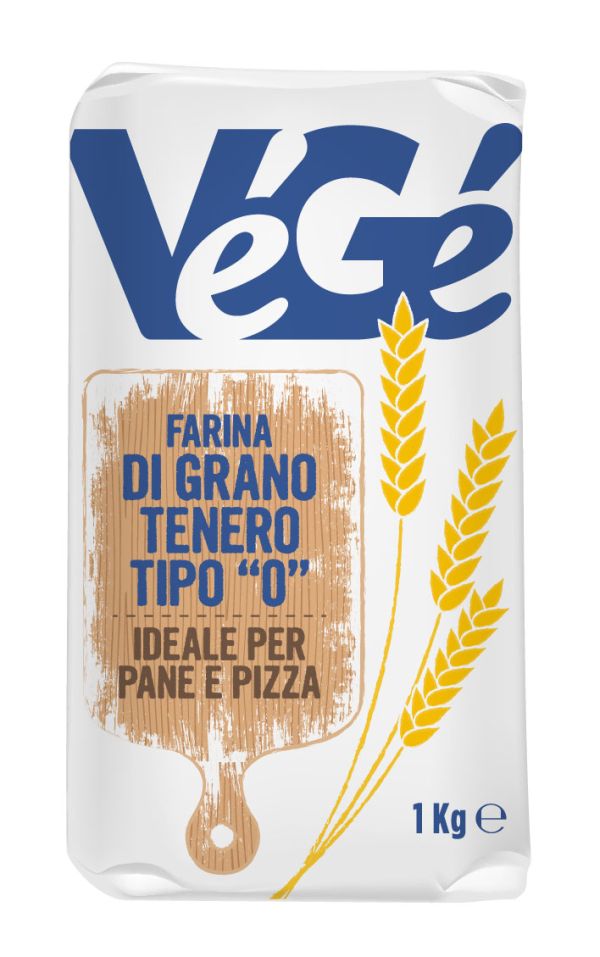 Farina di grano tenero tipo 00 per pane e pizza Vegé GDO (Grande Distribuzione Organizzata)