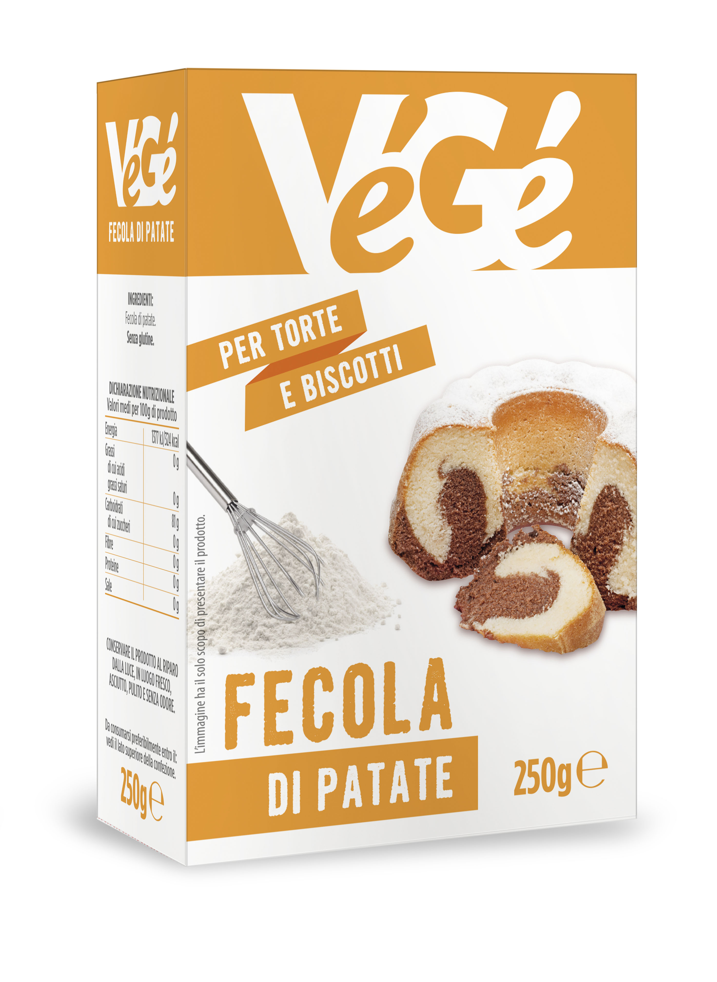 Fecola di patate Vegé GDO (Grande Distribuzione Organizzata)