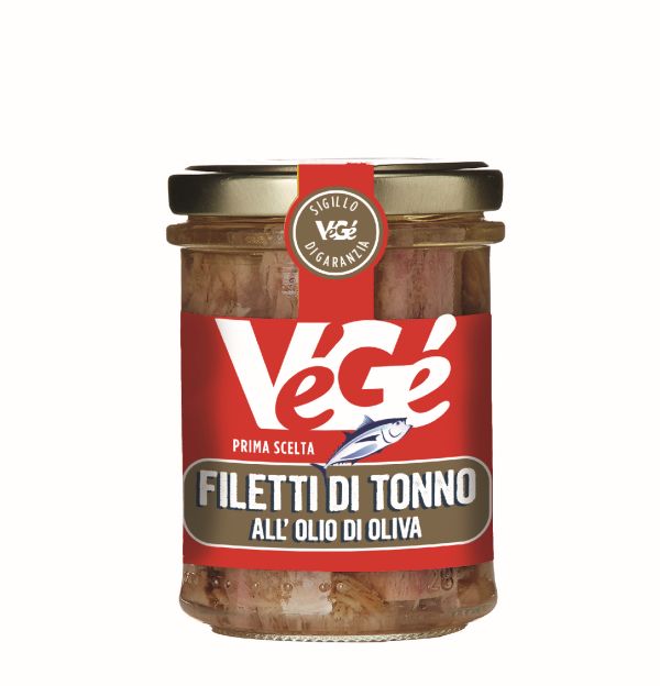 Filetti di tonno all'olio di oliva Vegé GDO (Grande Distribuzione Organizzata)