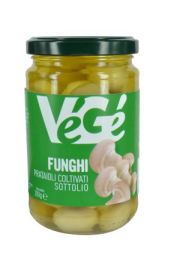 Funghi sottolio in vasetto di vetro Vegé GDO (Grande Distribuzione Organizzata)