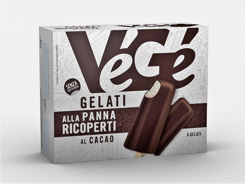 Gelati alla panna ricoperti al cacao Vegé GDO (Grande Distribuzione Organizzata)