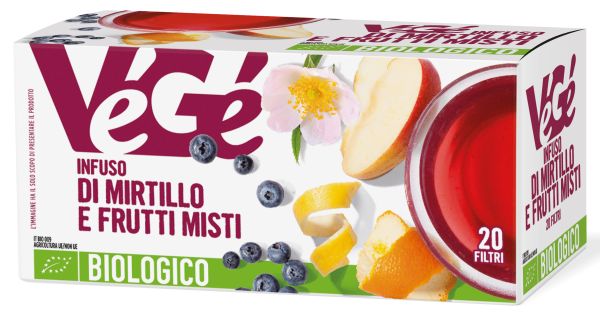 Infuso di mirtillo e frutti misti Vegé GDO (Grande Distribuzione Organizzata)