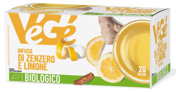 Infuso di zenzero e limone Vegé GDO (Grande Distribuzione Organizzata)