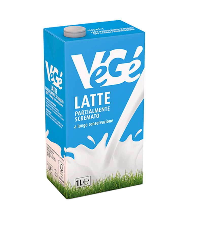 Latte parzialmente scremato a lunga conservazione Vegé GDO (Grande Distribuzione Organizzata)