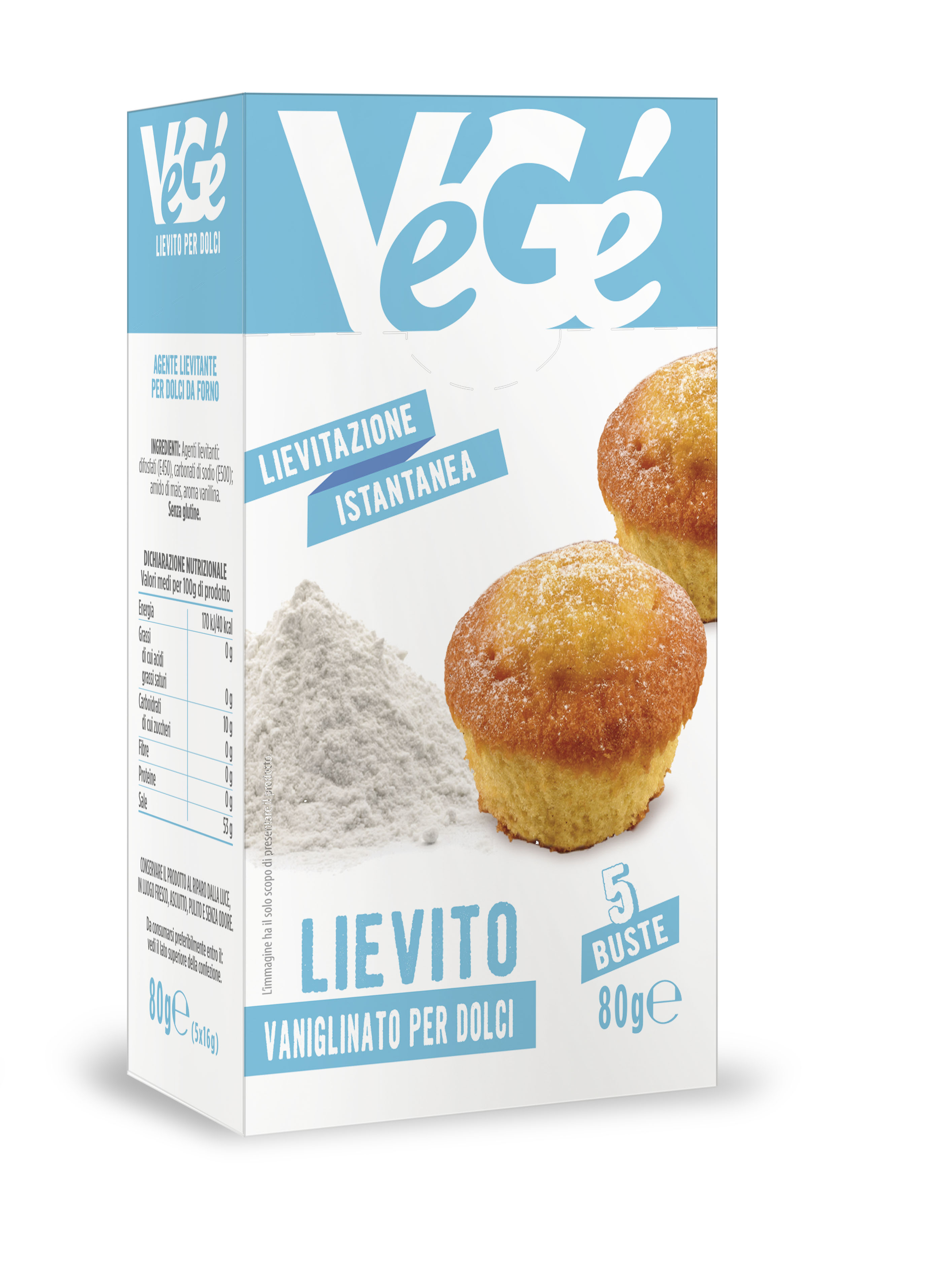 Lievito vanigliato per dolci Vegé GDO (Grande Distribuzione Organizzata)