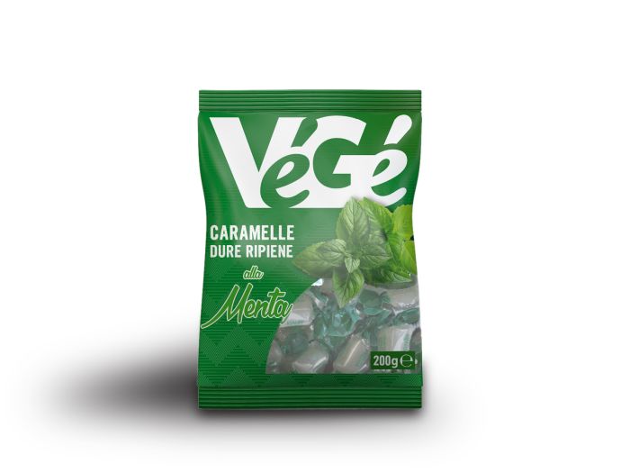 Caramelle dure ripiene alla menta Vegé GDO (Grande Distribuzione Organizzata)