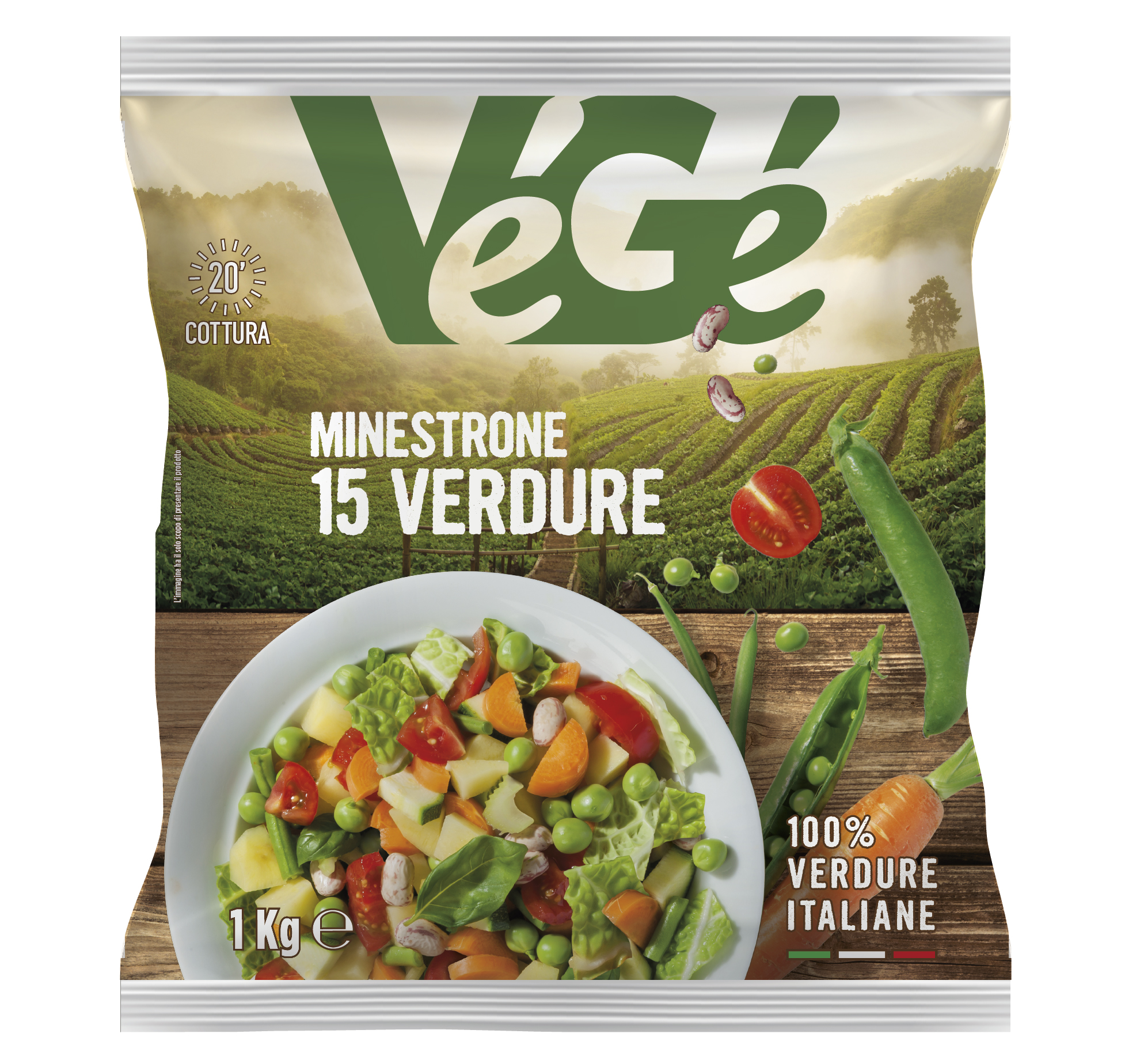 Minestrone 15 verdure Vegé GDO (Grande Distribuzione Organizzata)