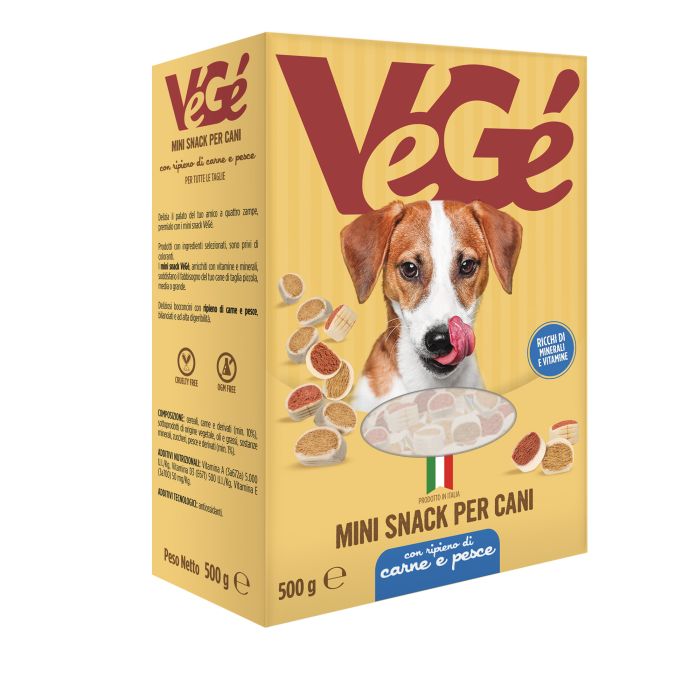 Mini snack per cani Vegé GDO (Grande Distribuzione Organizzata)