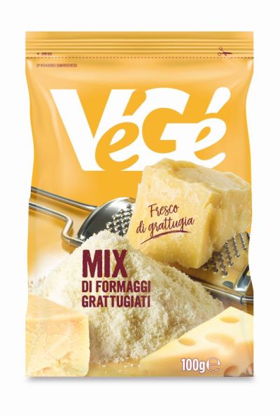 Mix di formaggi grattugiati Vegé GDO (Grande Distribuzione Organizzata)