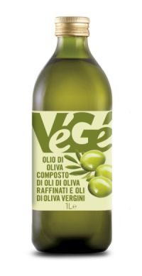 Olio di oliva composto in bottiglia di vetro Vegé GDO (Grande Distribuzione Organizzata)