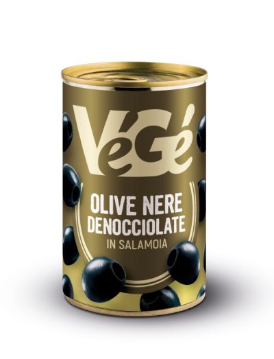 Olive nere denocciolate in salamoia Végé GDO (Grande Distribuzione Organizzata)