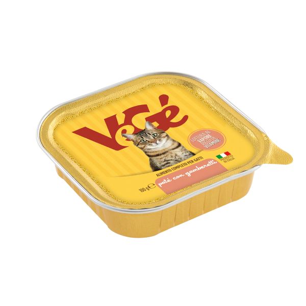 Paté con gamberetti per gatti Vegé GDO (Grande Distribuzione Organizzata)
