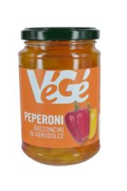 Peperoni in agrodolce in vasetto di vetro Vegé GDO (Grande Distribuzione Organizzata)