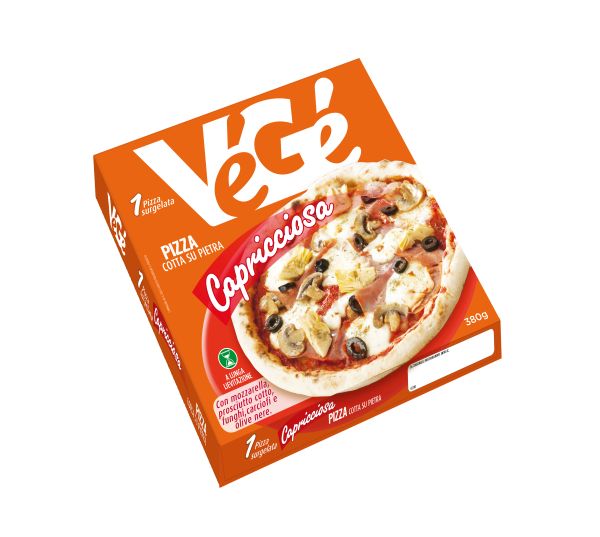 Pizza surgelata capricciosa Vegé GDO (Grande Distribuzione Organizzata)