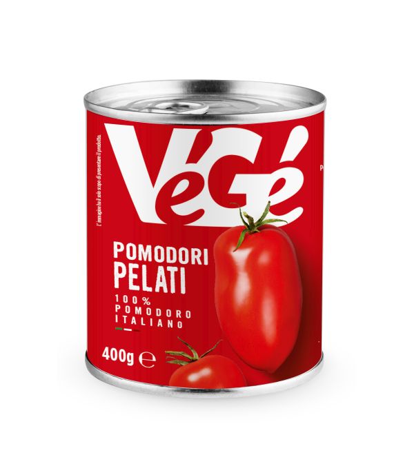 Pomodorini pelati in barattolo Vegé GDO (Grande Distribuzione Organizzata)