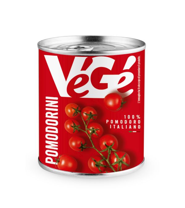 Barattolo pomodorini Vegé GDO (Grande Distribuzione Organizzata)