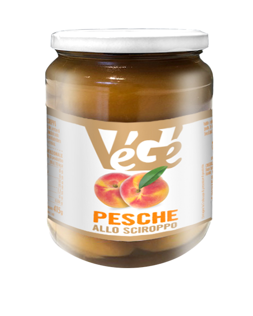 Pesche allo sciroppo Vegé GDO (Grande Distribuzione Organizzata)