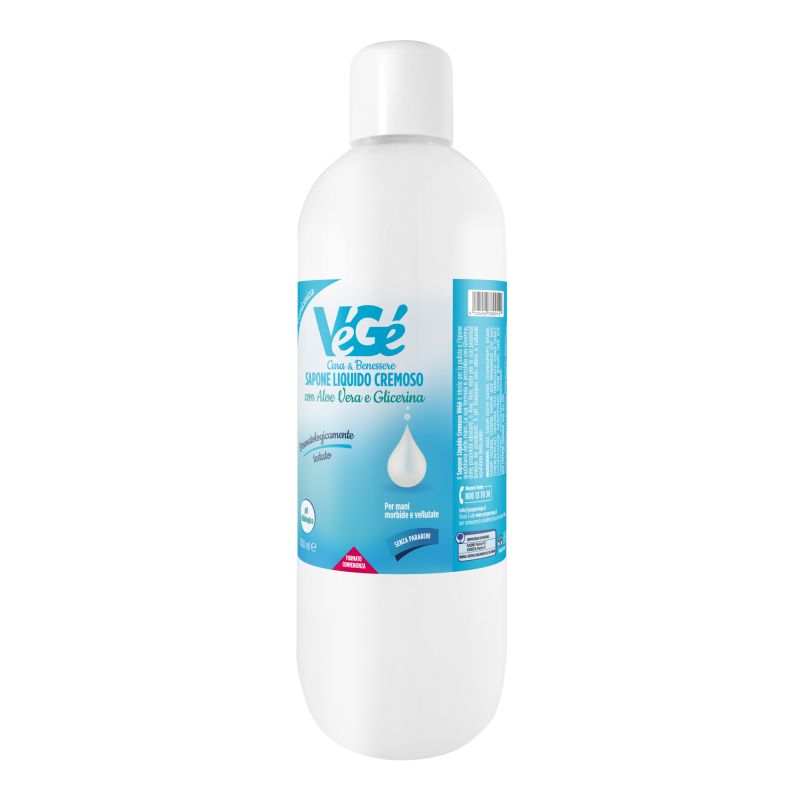 Ricarica sapone liquido cremoso aloe vera e glicerina Vegé GDO (Grande Distribuzione Organizzata)