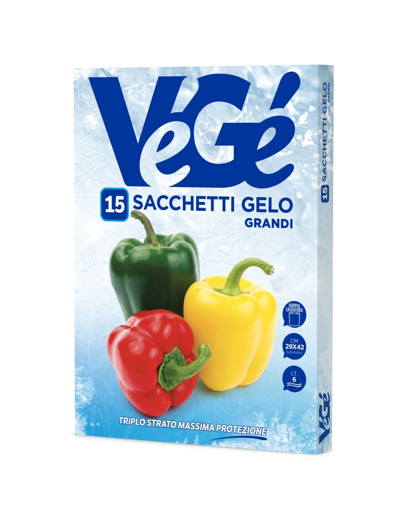 Sacchetti gelo grandi 15 pezzi Vegé GDO (Grande Distribuzione Organizzata)