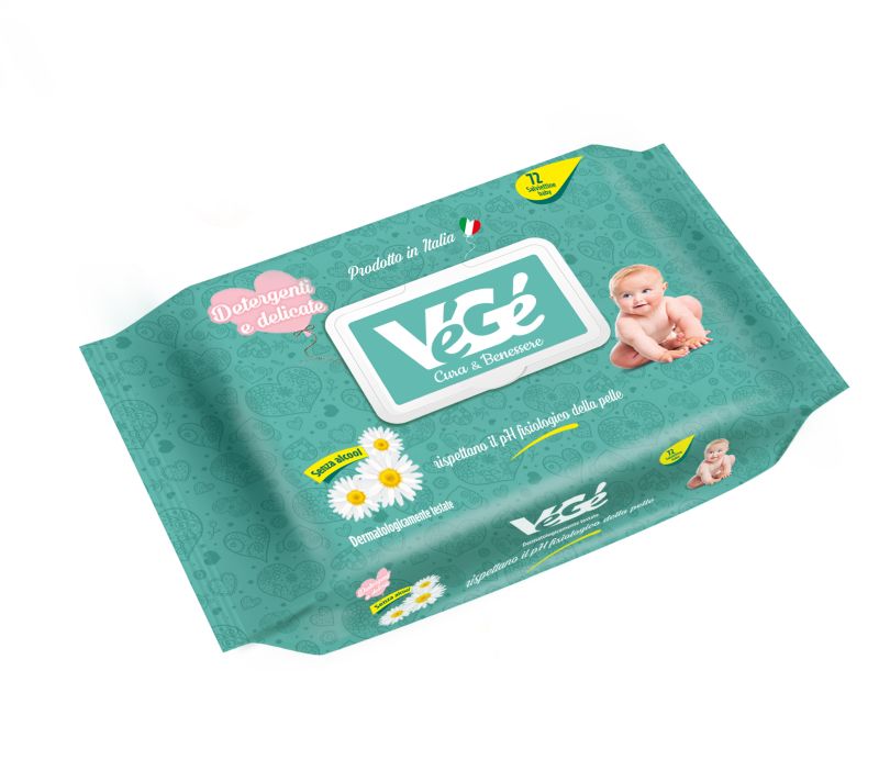 Salviette baby Vegé GDO (Grande Distribuzione Organizzata) Salviette baby Vegé GDO (Grande Distribuzione Organizzata)