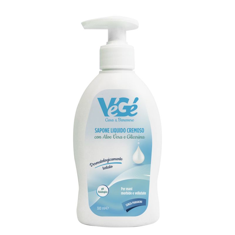 Sapone liquido cremoso con aloe vera e glicerina Vegé GDO (Grande Distribuzione Organizzata)