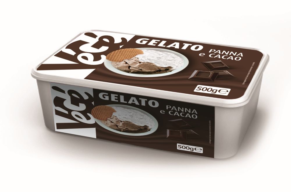 Gelato panna e cacao Vegé GDO (Grande Distribuzione Organizzata)