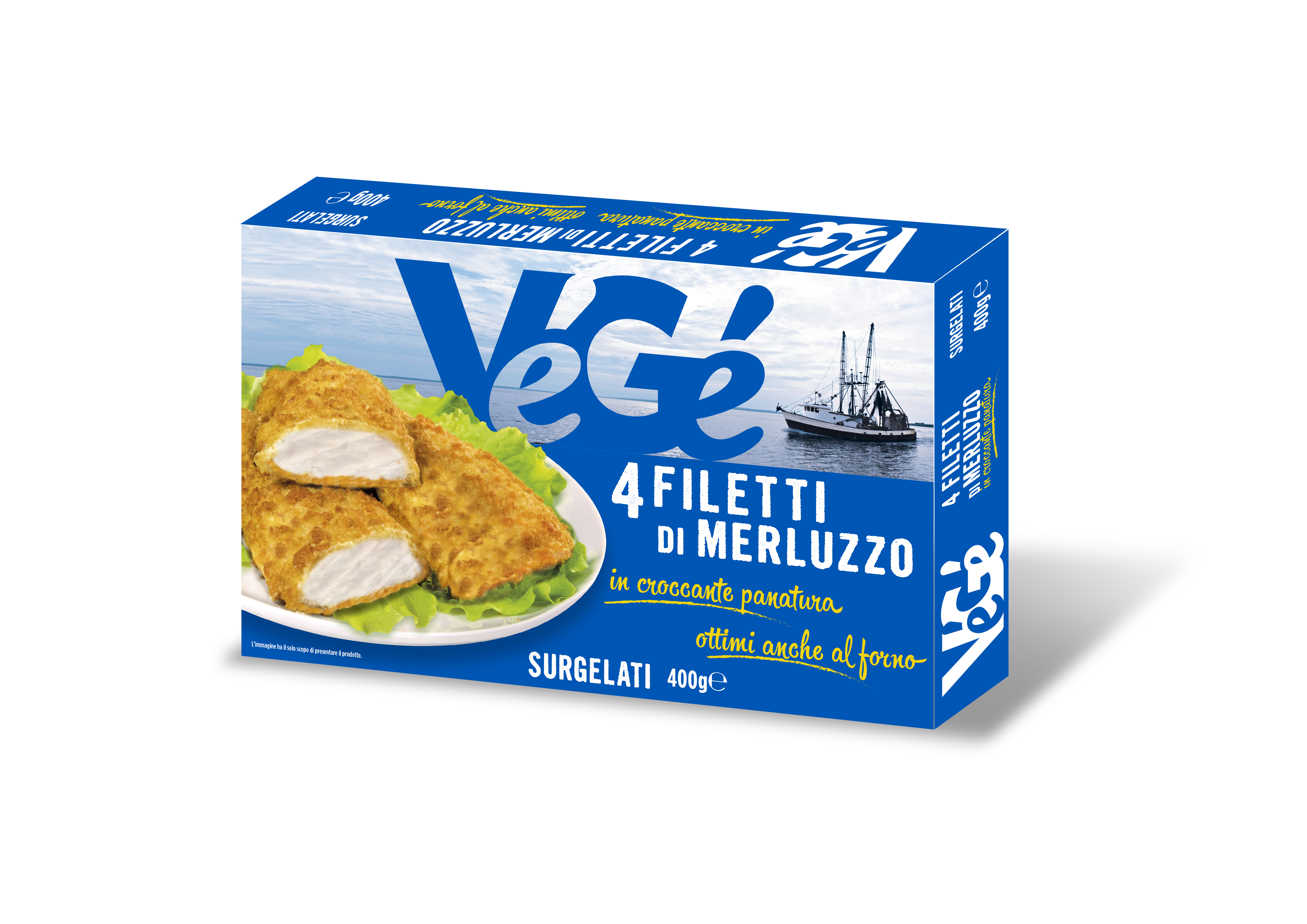 Filetti di merluzzo panati Vegé GDO (Grande Distribuzione Organizzata)