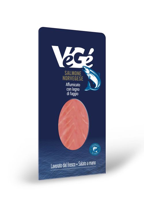 Salmone norvegese affumicato 200 g. Vegé GDO (Grande Distribuzione Organizzata)