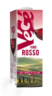 Vino rosso in brick Vegé GDO (Grande Distribuzione Organizzata)